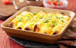 Pork ragu enchiladas, Low calorie meals