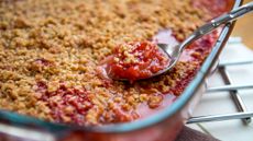 Gregg Wallace's rhubarb crumble