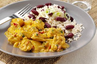 Caribbean chicken curry